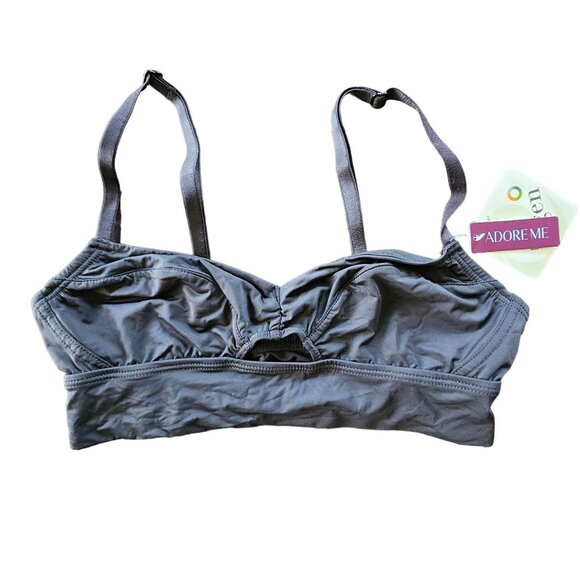 NWT Adore Me wireless bra Black front cut out sz xs - Picture 2 of 9
